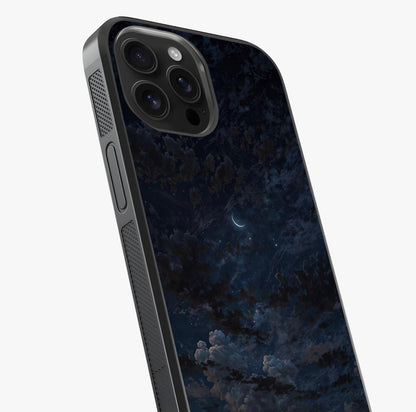Lunar Veil Silence Glass Case captured at a warm angle highlighting gloss, texture and premium glass finish.