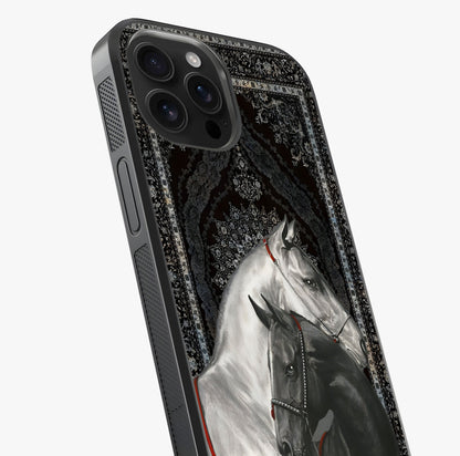 Majestic Ride Legacy Glass Case captured at a warm angle highlighting gloss, texture and premium glass finish.