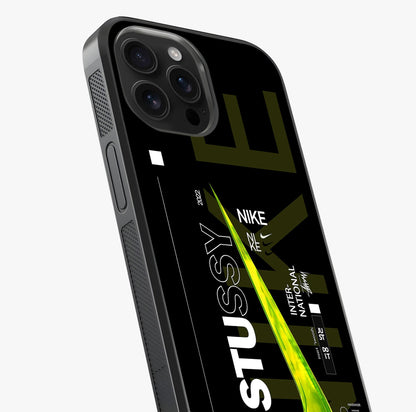 Neon Street Edition Glass Case captured at a warm angle highlighting gloss, texture and premium glass finish.