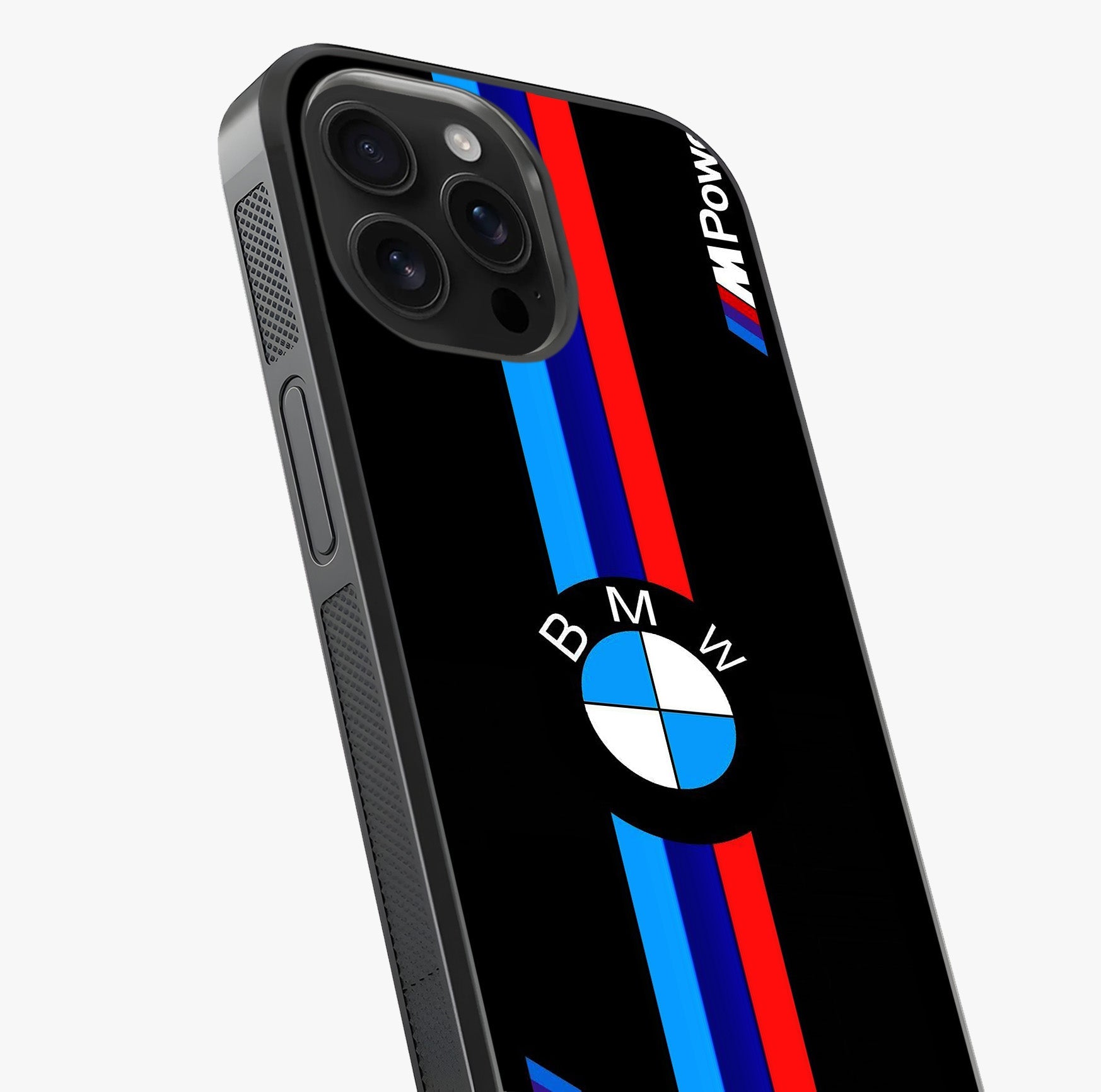 Turbo Bmw Beast Glass Case captured at a warm angle highlighting gloss, texture and premium glass finish.
