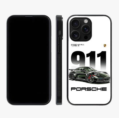 911 Turbo Dominance Glass Case displayed upright for full design visibility and premium finish.
