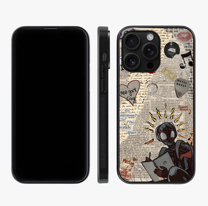 City Dream Sketch Glass Case displayed upright for full design visibility and premium finish.