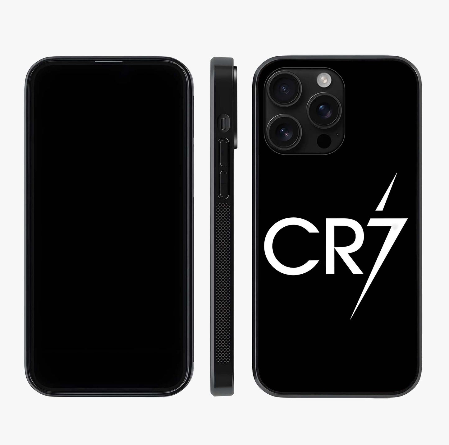 Cr7 Elite Strike Glass Case displayed upright for full design visibility and premium finish.