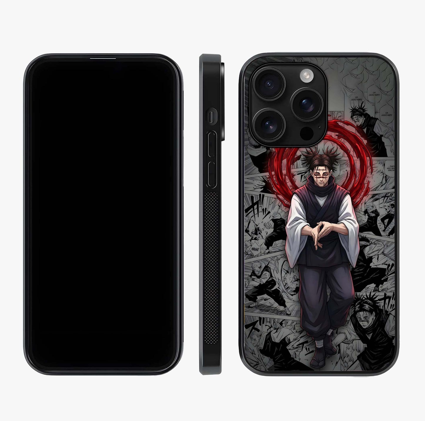 Cursed Ritual Ascension Glass Case displayed upright for full design visibility and premium finish.