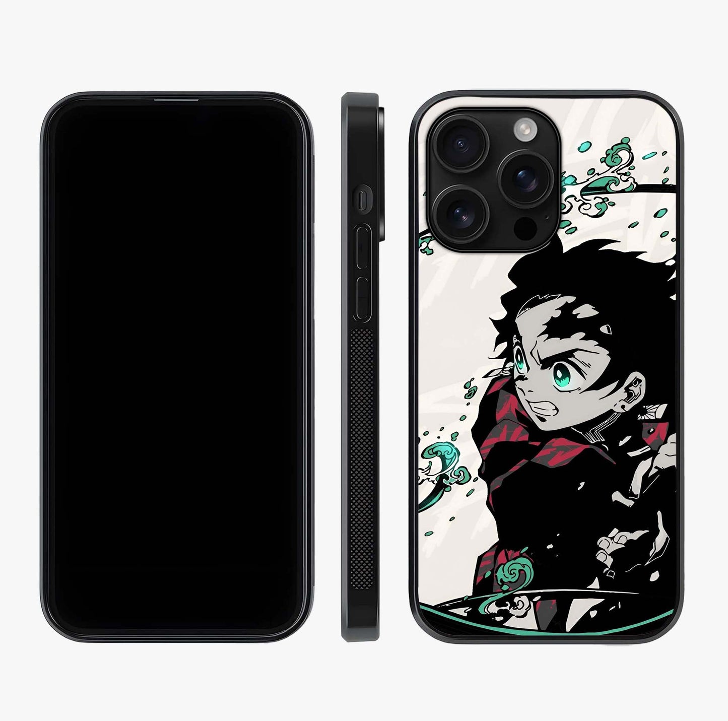 Demon Slayer Glass Case displayed upright for full design visibility and premium finish.