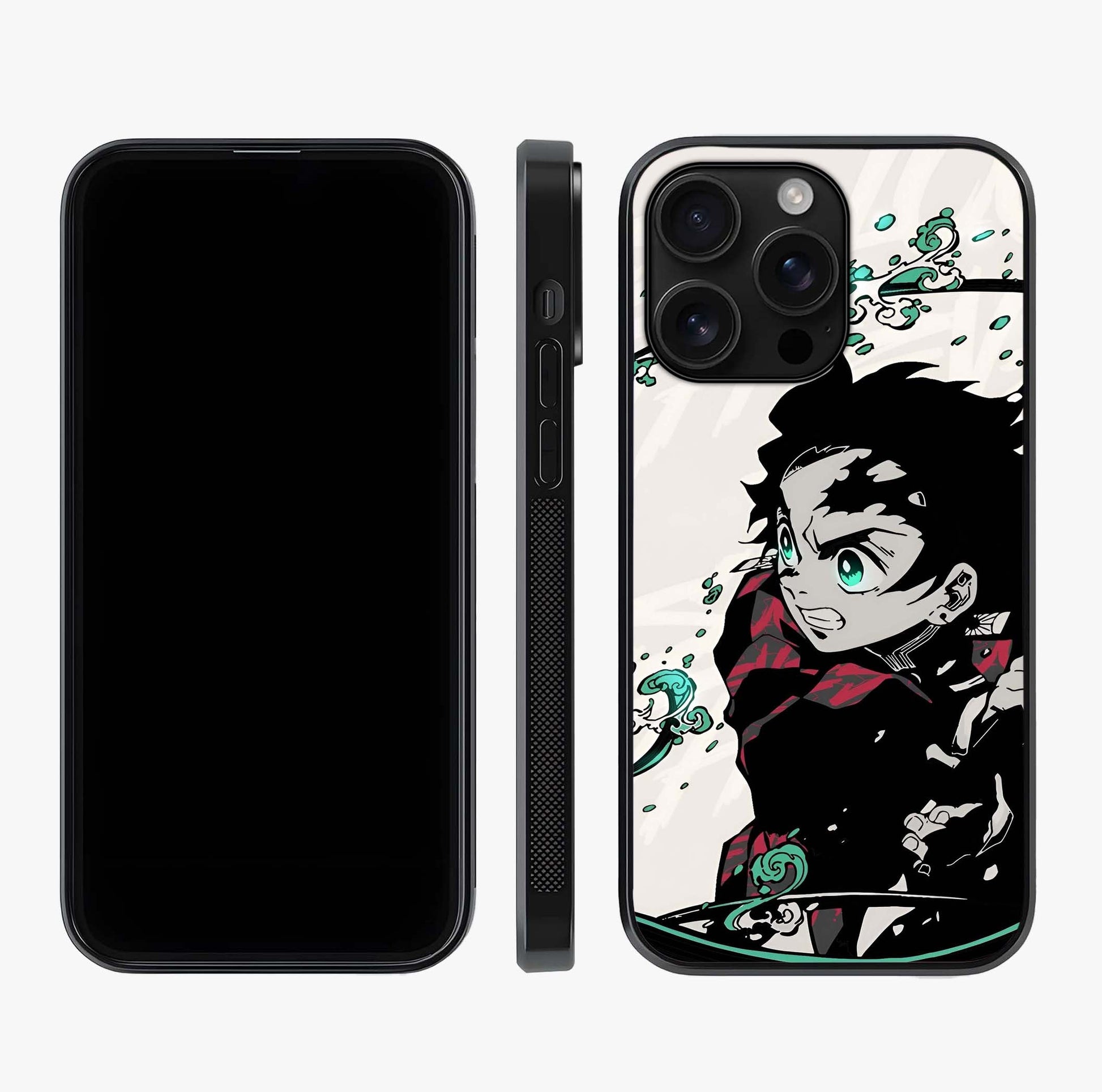 Demon Slayer Glass Case displayed upright for full design visibility and premium finish.