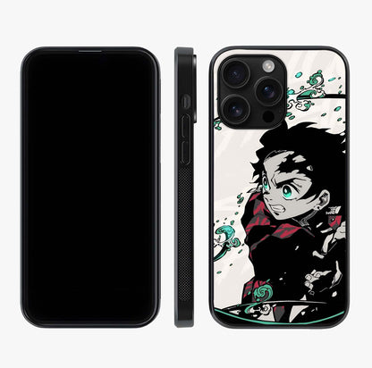 Demon Slayer Glass Case displayed upright for full design visibility and premium finish.