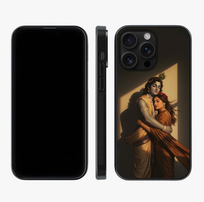 Divine Eternal Love Glass Case displayed upright for full design visibility and premium finish.