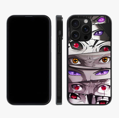 Eyes Of Destiny Glass Case displayed upright for full design visibility and premium finish.