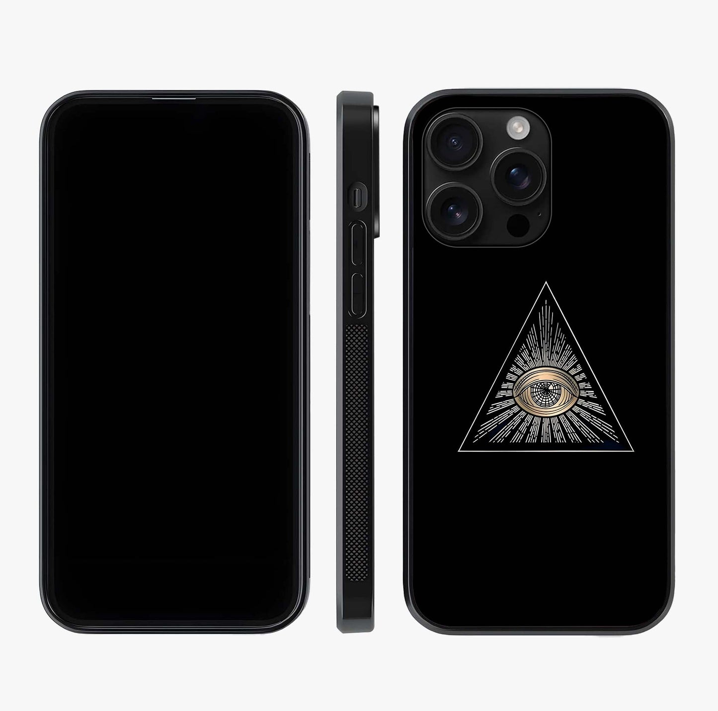 Illuminati Evil Glass Case displayed upright for full design visibility and premium finish.