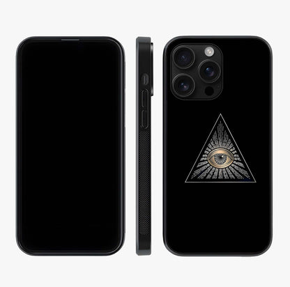 Illuminati Evil Glass Case displayed upright for full design visibility and premium finish.