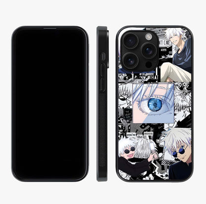 Infinity Sorcerer Chaos Glass Case displayed upright for full design visibility and premium finish.