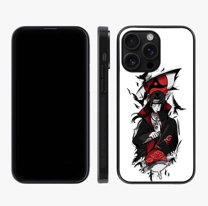 Itachi Sharingan Glass Case displayed upright for full design visibility and premium finish.