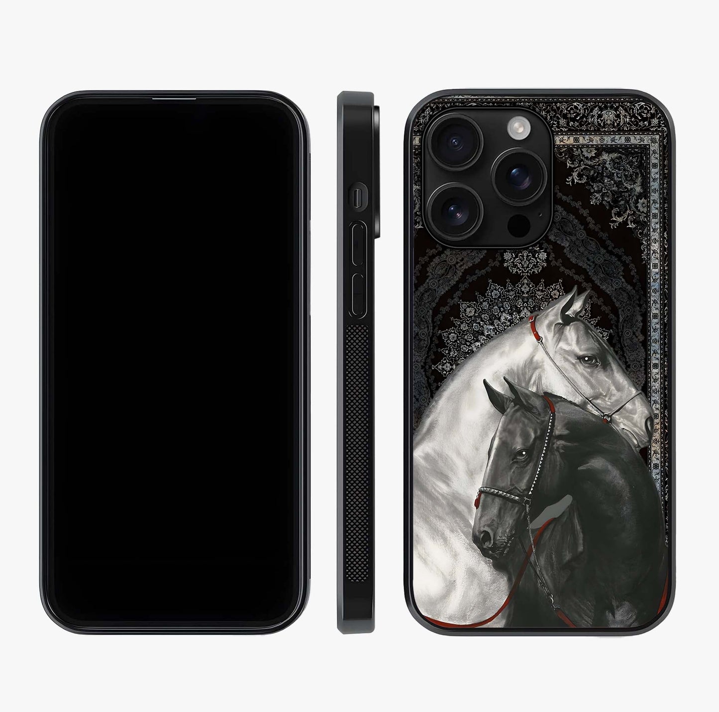 Majestic Ride Legacy Glass Case displayed upright for full design visibility and premium finish.