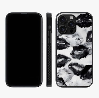 Midnight Kiss Marks Glass Case displayed upright for full design visibility and premium finish.