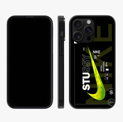Neon Street Edition Glass Case displayed upright for full design visibility and premium finish.