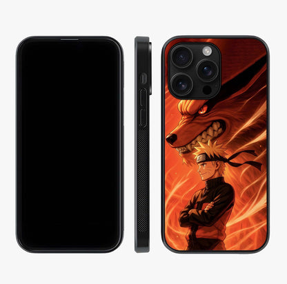Nine Tails Legacy Glass Case displayed upright for full design visibility and premium finish.