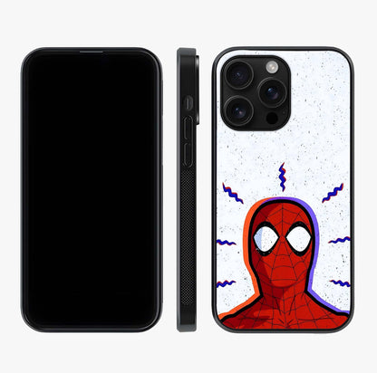 Omg Spiderman Glass Case displayed upright for full design visibility and premium finish.