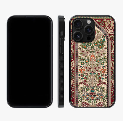 Persian Inspired Glass Case displayed upright for full design visibility and premium finish.