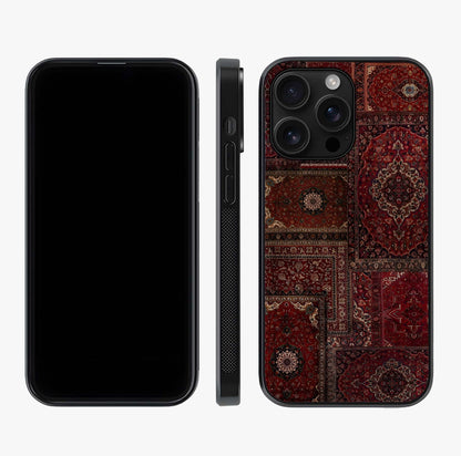 Persian Velvet Tale Glass Case displayed upright for full design visibility and premium finish.