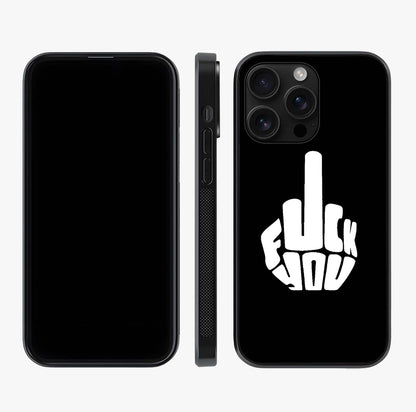 Rebel Mode On Glass Case displayed upright for full design visibility and premium finish.