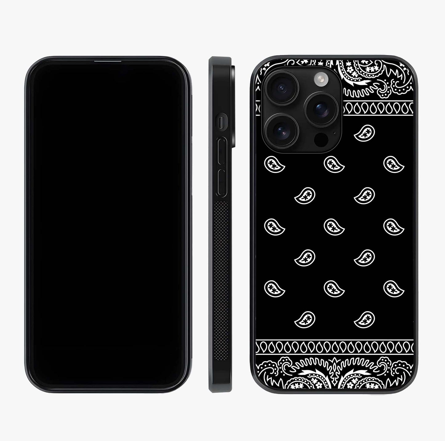 Retro Rebel Threads Glass Case displayed upright for full design visibility and premium finish.