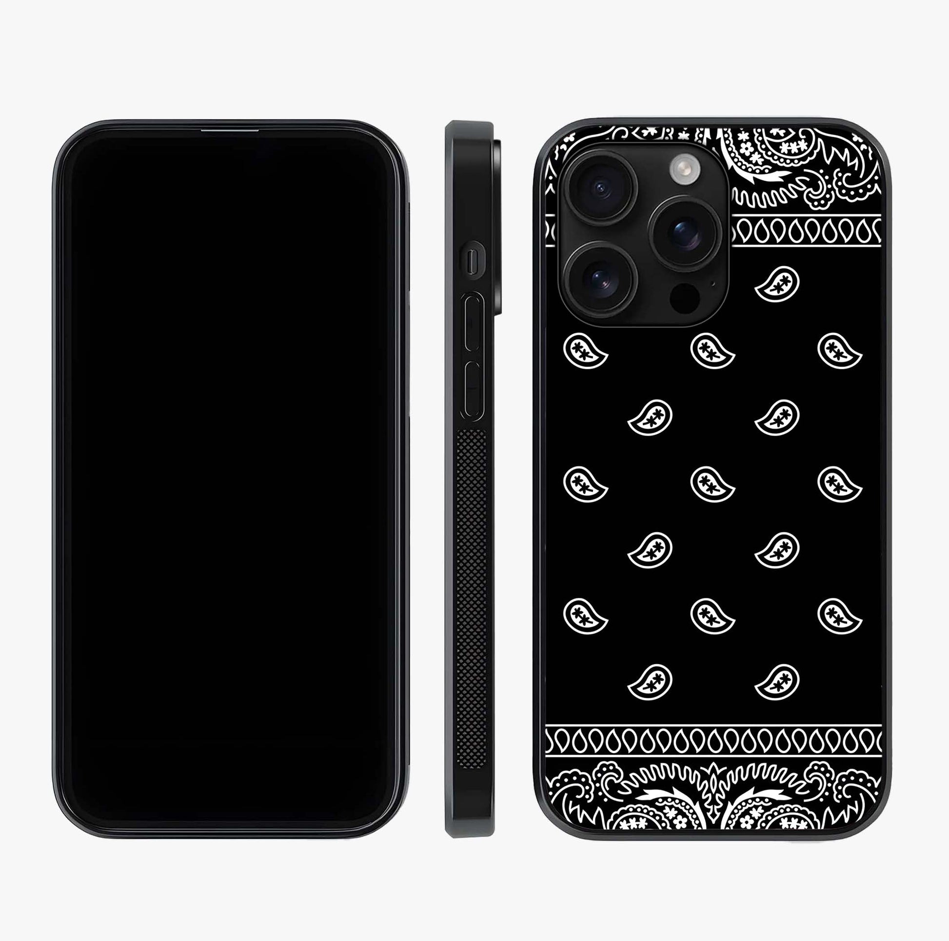 Retro Rebel Threads Glass Case displayed upright for full design visibility and premium finish.