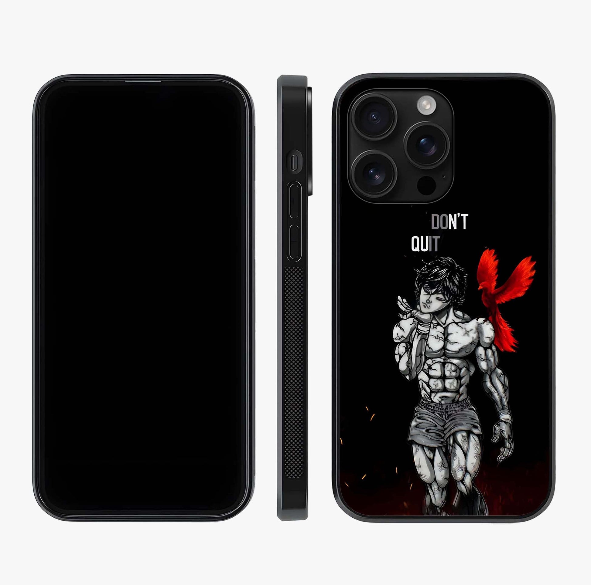 Rise Beyond Limits Glass Case displayed upright for full design visibility and premium finish.