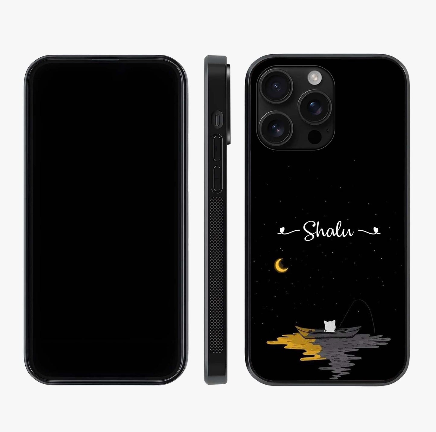 Silent Night Row Glass Case displayed upright for full design visibility and premium finish.