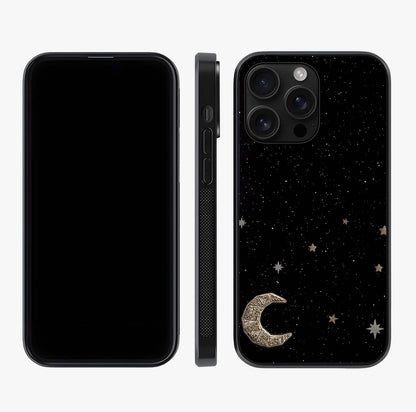 Twinkle Star With Half Moon Glass Case displayed upright for full design visibility and premium finish.
