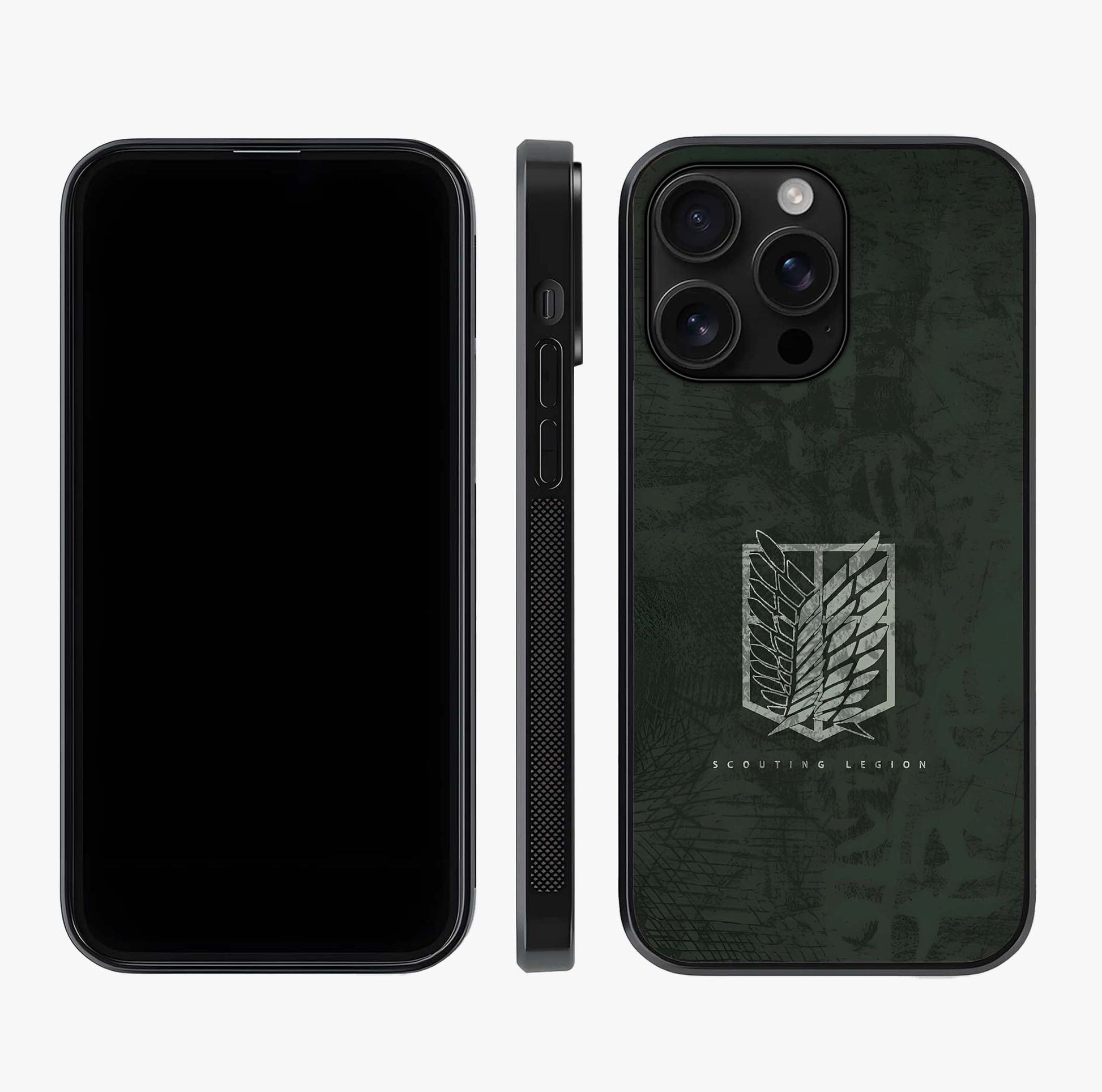 Wings Of Freedom Glass Case displayed upright for full design visibility and premium finish.