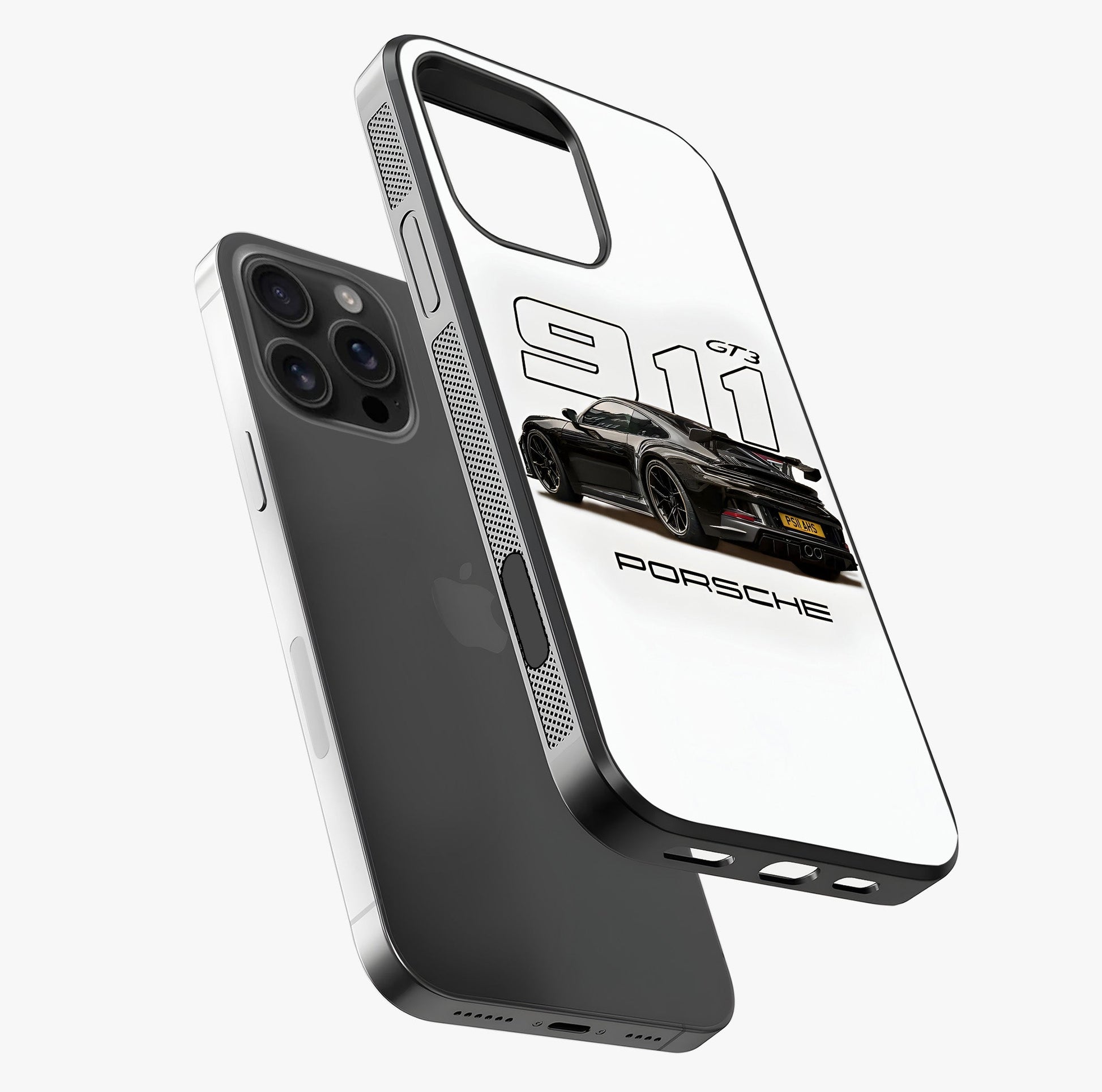 Turbo Legacy Icon Glass Case laid diagonally highlighting side profile, edges and glossy glass shine.