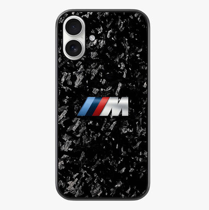 Carbon Speed Mark Glass Case showing full back design in clean flat view with glossy glass finish.