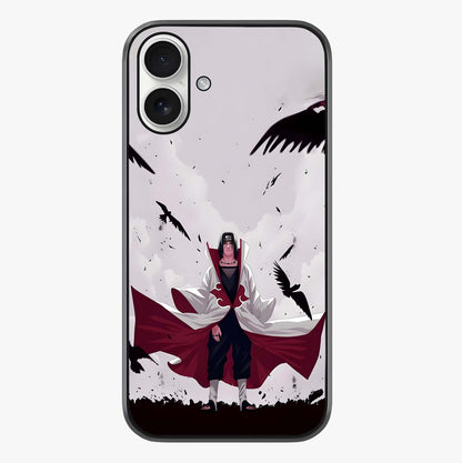 Crimson Crow Ascension Glass Case showing full back design in clean flat view with glossy glass finish.