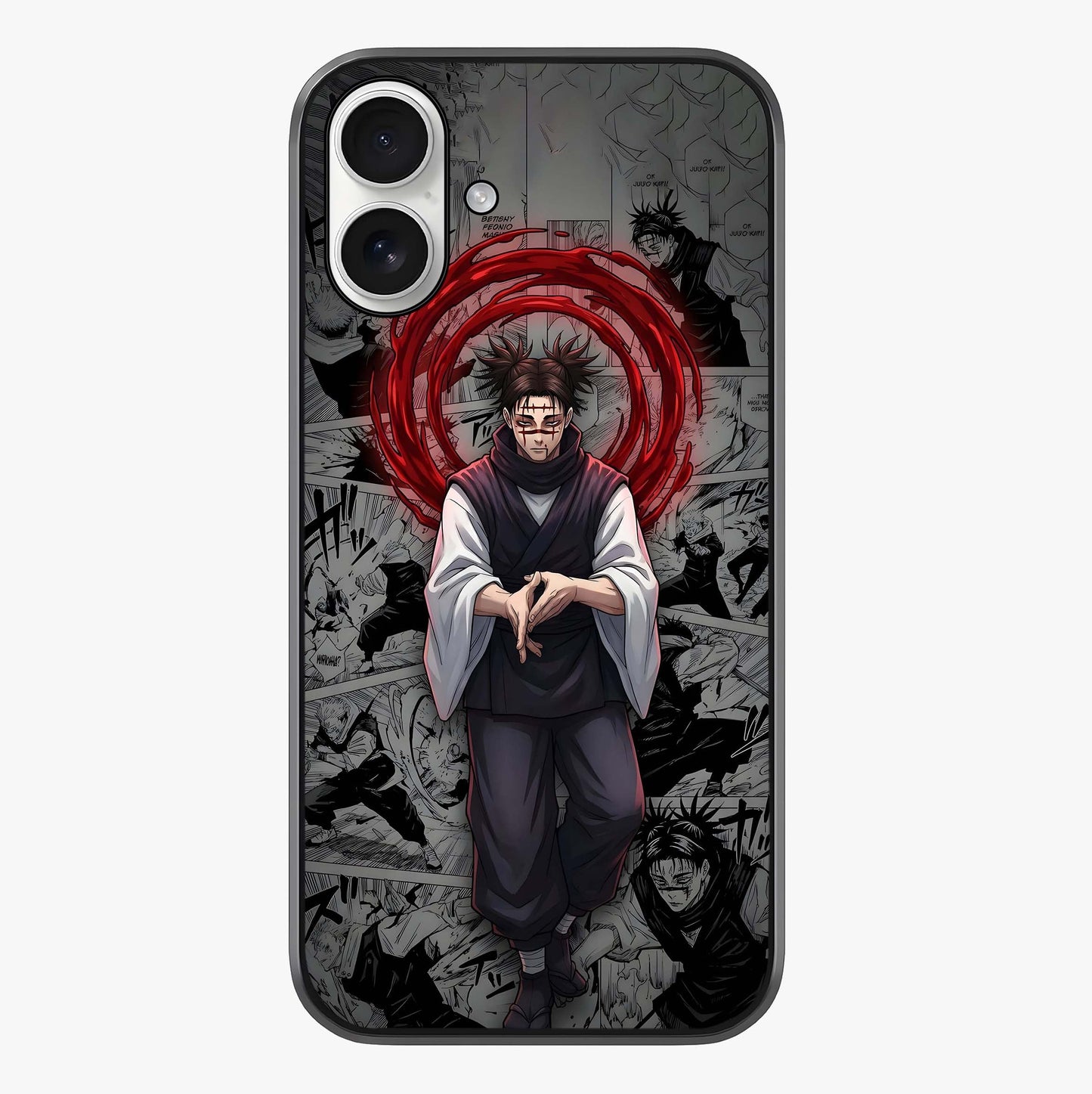 Cursed Ritual Ascension Glass Case showing full back design in clean flat view with glossy glass finish.