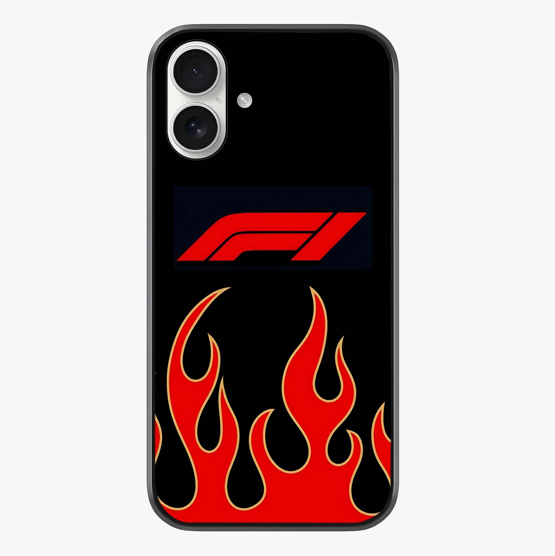 Fire F11 Glass Case showing full back design in clean flat view with glossy glass finish.