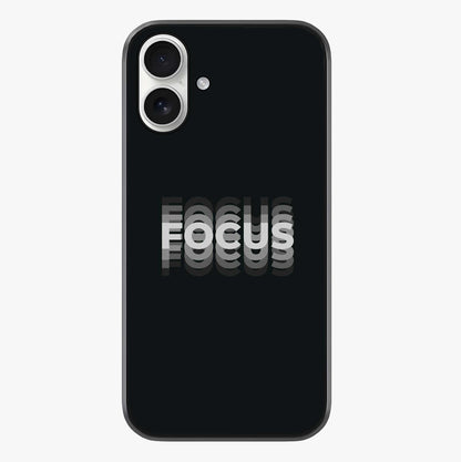 Focused Blade Discipline Glass Case showing full back design in clean flat view with glossy glass finish.