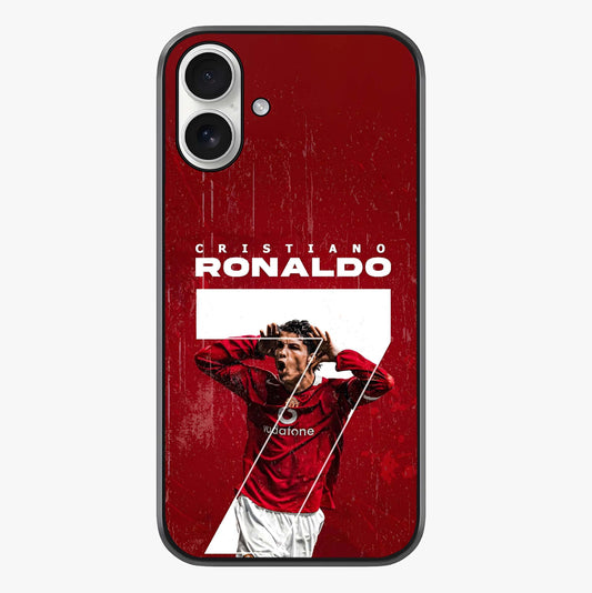 Goal Celebration Legacy Glass Case showing full back design in clean flat view with glossy glass finish.