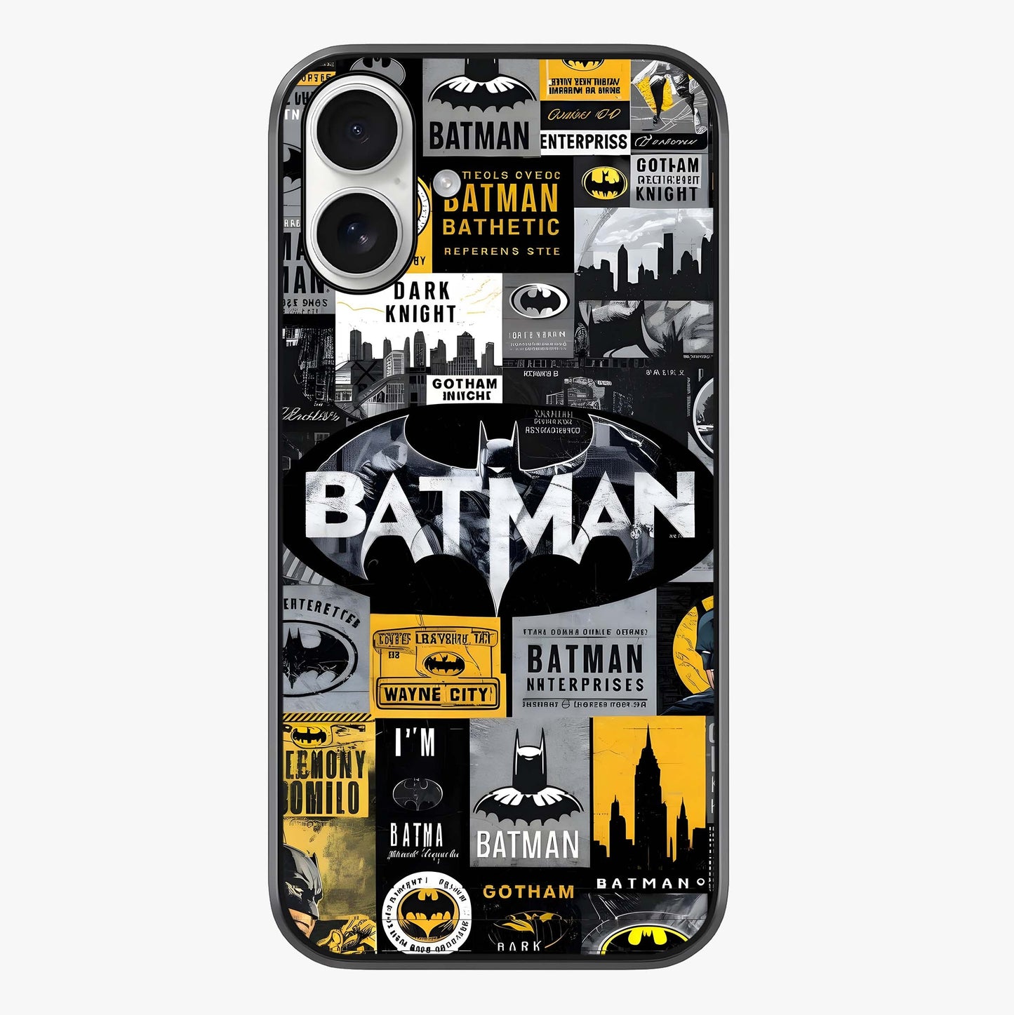 Knight Gotham Rise Glass Case showing full back design in clean flat view with glossy glass finish.