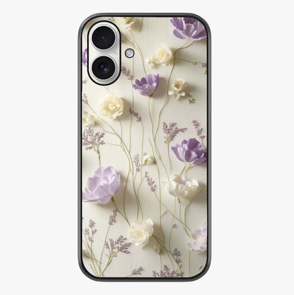 Lilac Breeze Harmony Glass Case showing full back design in clean flat view with glossy glass finish.