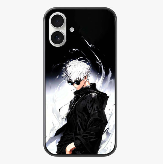 Limitless Shadow King Glass Case showing full back design in clean flat view with glossy glass finish.