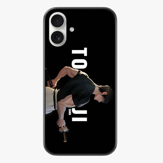 Midnight Blade Resolve Glass Case showing full back design in clean flat view with glossy glass finish.