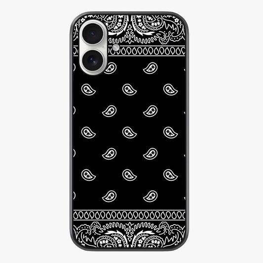 Retro Rebel Threads Glass Case showing full back design in clean flat view with glossy glass finish.