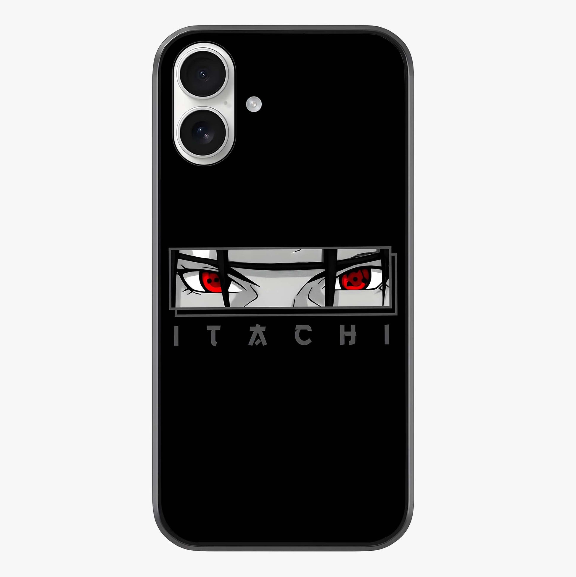 Scarlet Gaze Dominance Glass Case showing full back design in clean flat view with glossy glass finish.