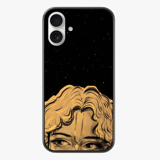 Shri Krishna Art Glass Case showing full back design in clean flat view with glossy glass finish.