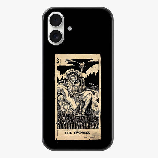 The Empress Glass Case showing full back design in clean flat view with glossy glass finish.