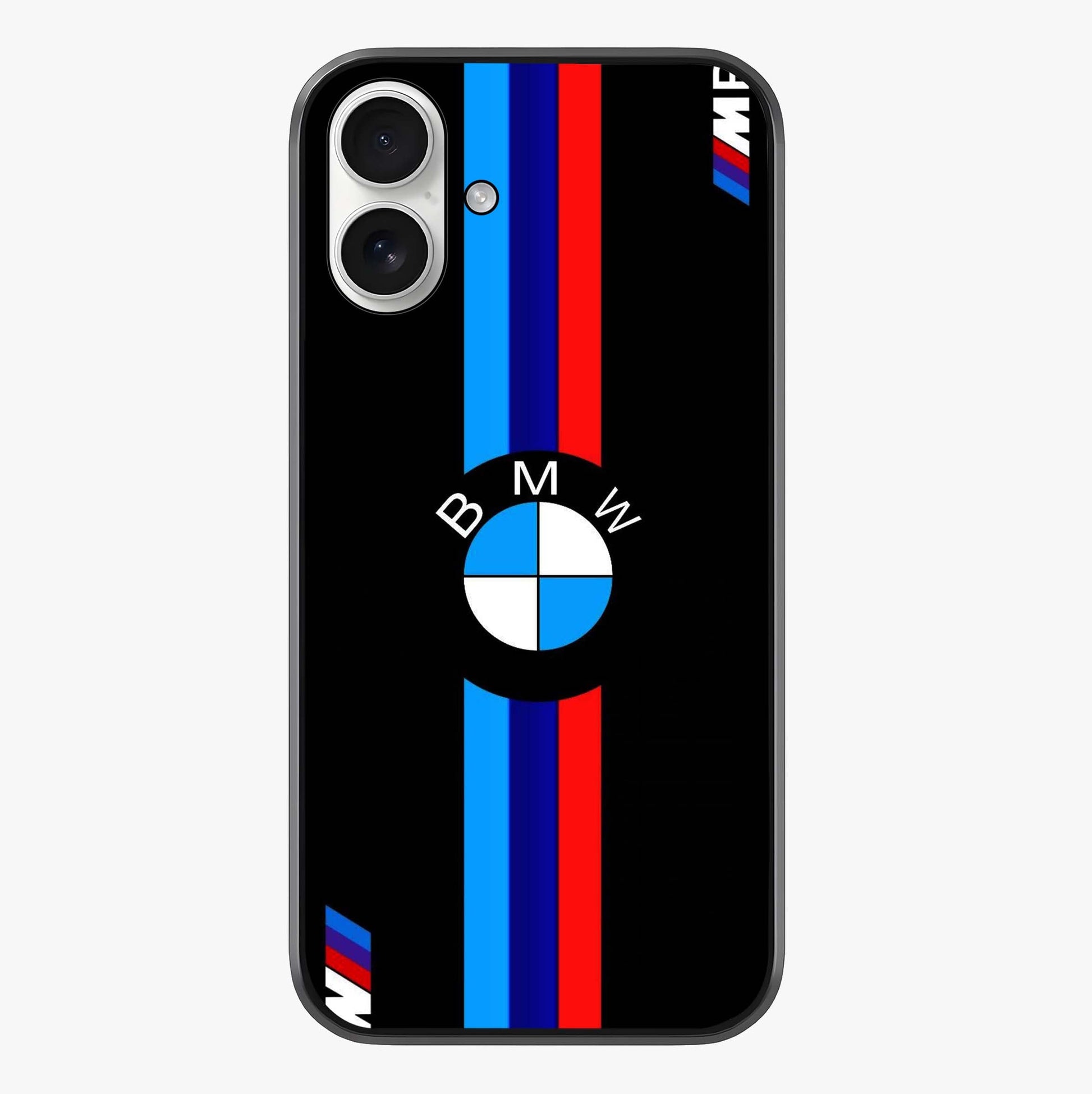 Turbo Bmw Beast Glass Case showing full back design in clean flat view with glossy glass finish.