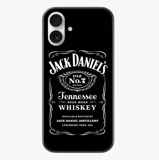 Vintage Whiskey Heritage Glass Case showing full back design in clean flat view with glossy glass finish.