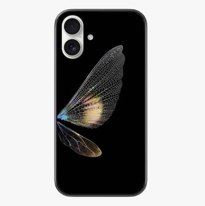 Whispers Of Wings Glass Case showing full back design in clean flat view with glossy glass finish.