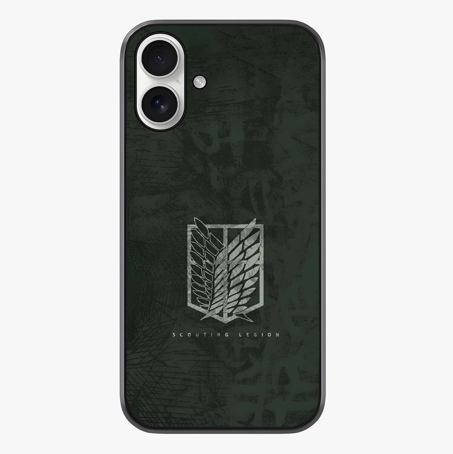 Wings Of Freedom Glass Case showing full back design in clean flat view with glossy glass finish.